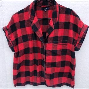 Madewell | Courier Plaid Crop